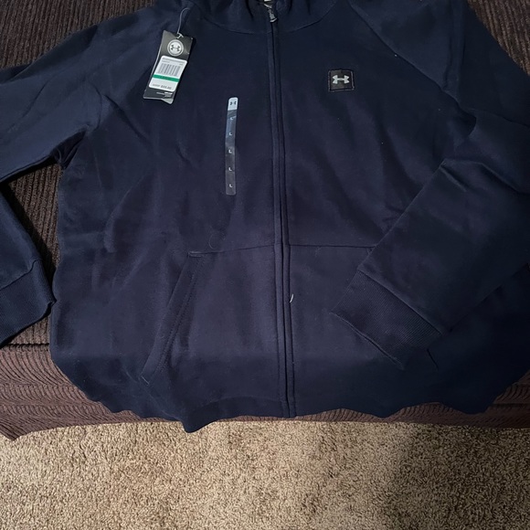 Under Armour Other - 🎉🎉 host pick!! NWT under Armour zipped hoodie. Size Large in Navy🎉🎉